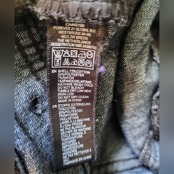 Forever 21 Denim Women's Black Jeans Size 29 - Picture 4 of 7